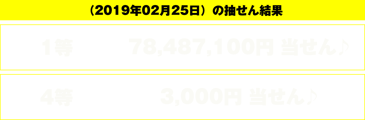 第1124回の抽せん結果(2019年11月17日)