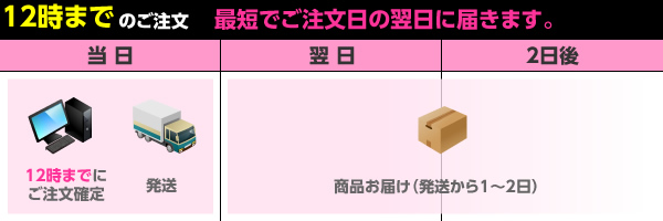 12時までのご注文の場合