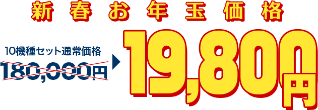 新春お年玉価格19,800円