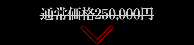 通常価格100,000円のところを…今回のみ完全限定特別価格でのご提供！