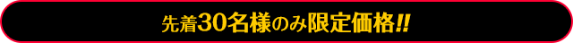 【先着30名様限定】今回限りの特別限定価格