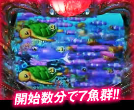 開始数分で7魚群！