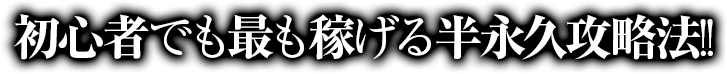 初心者でも最も稼げる半永久攻略法！