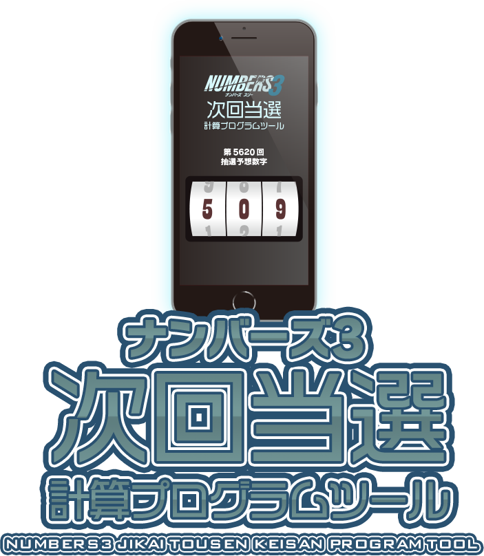 ナンバーズ3次回当選計算プログラムツール
